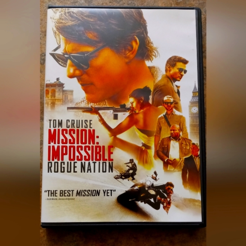 Mission: Impossible - Rogue Nation (Tom Cruise) DVD - White/Orange Cover